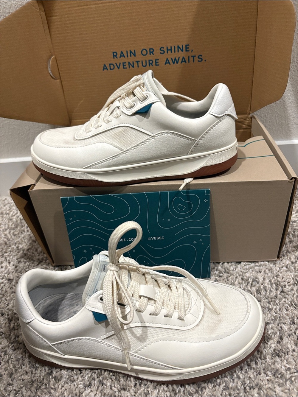 Vessi Courtside Classic Off White Sneakers